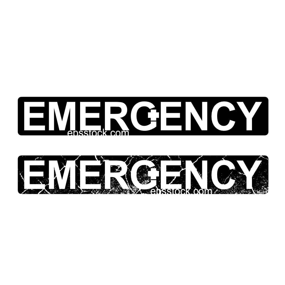 emergency lettering