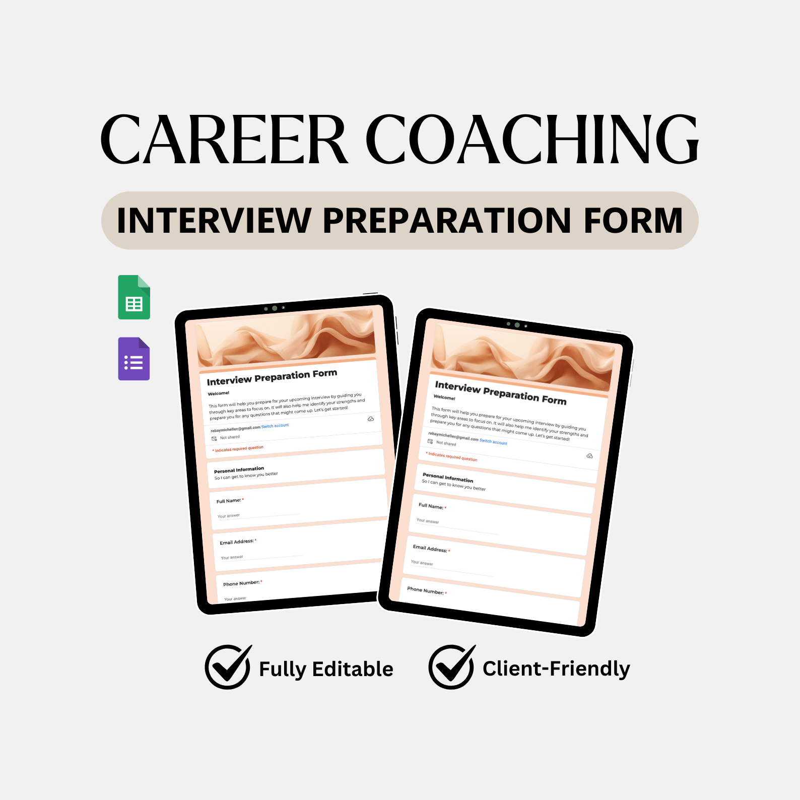 Career Coaching Interview Preparation Form - Payhip