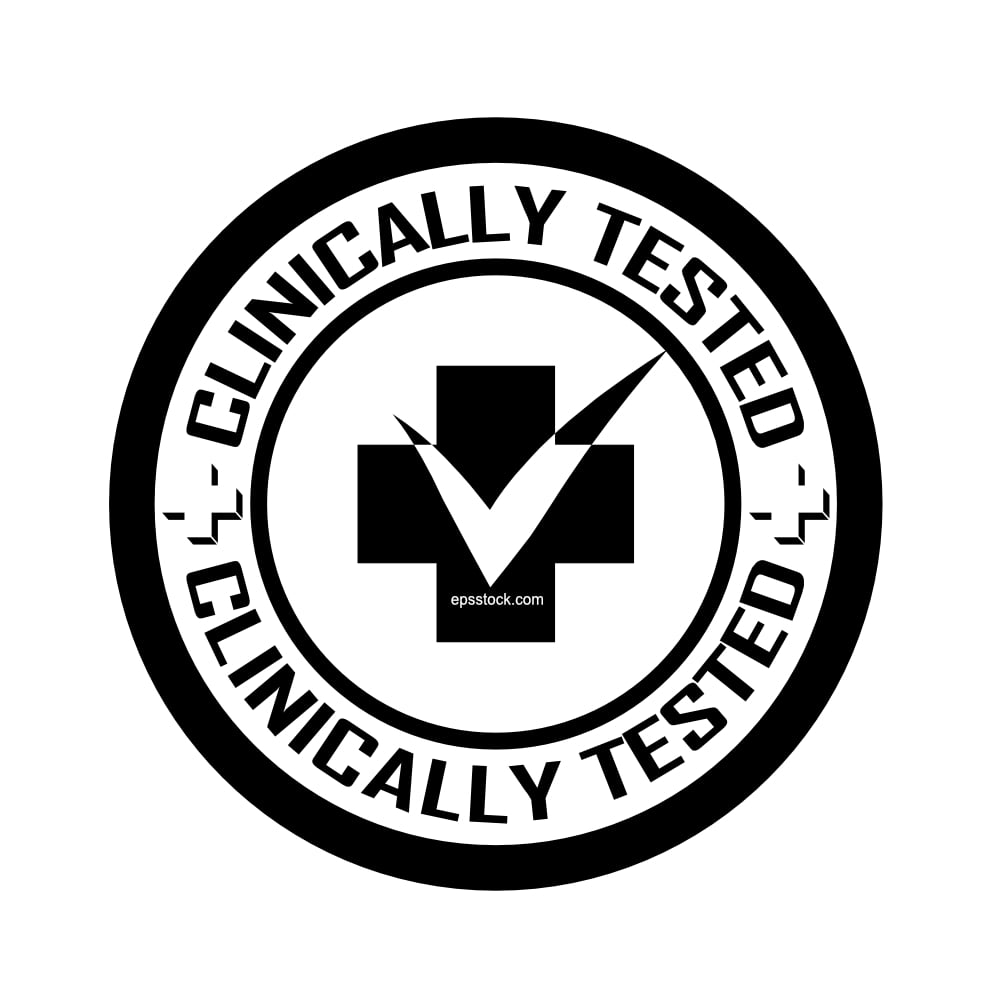 Clinically tested stamp