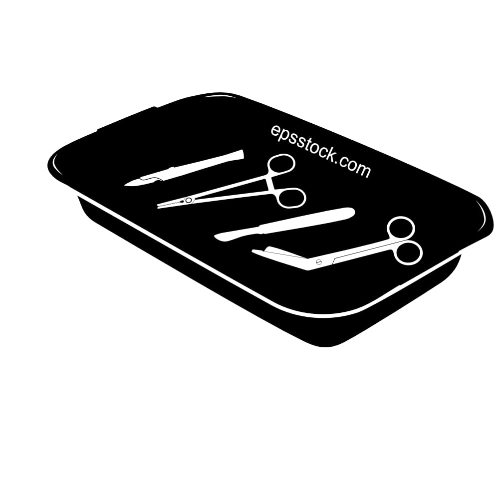 Tray of Surgical Instruments