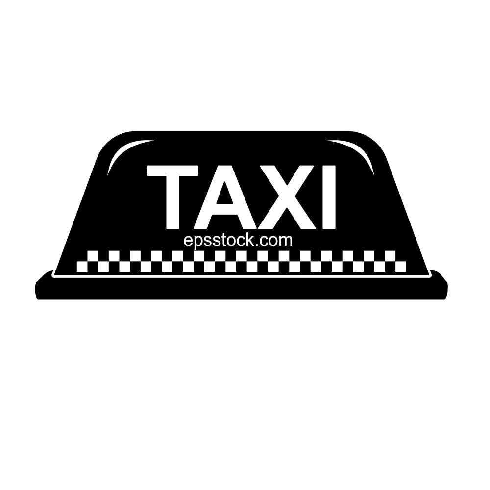 Taxi car sign board