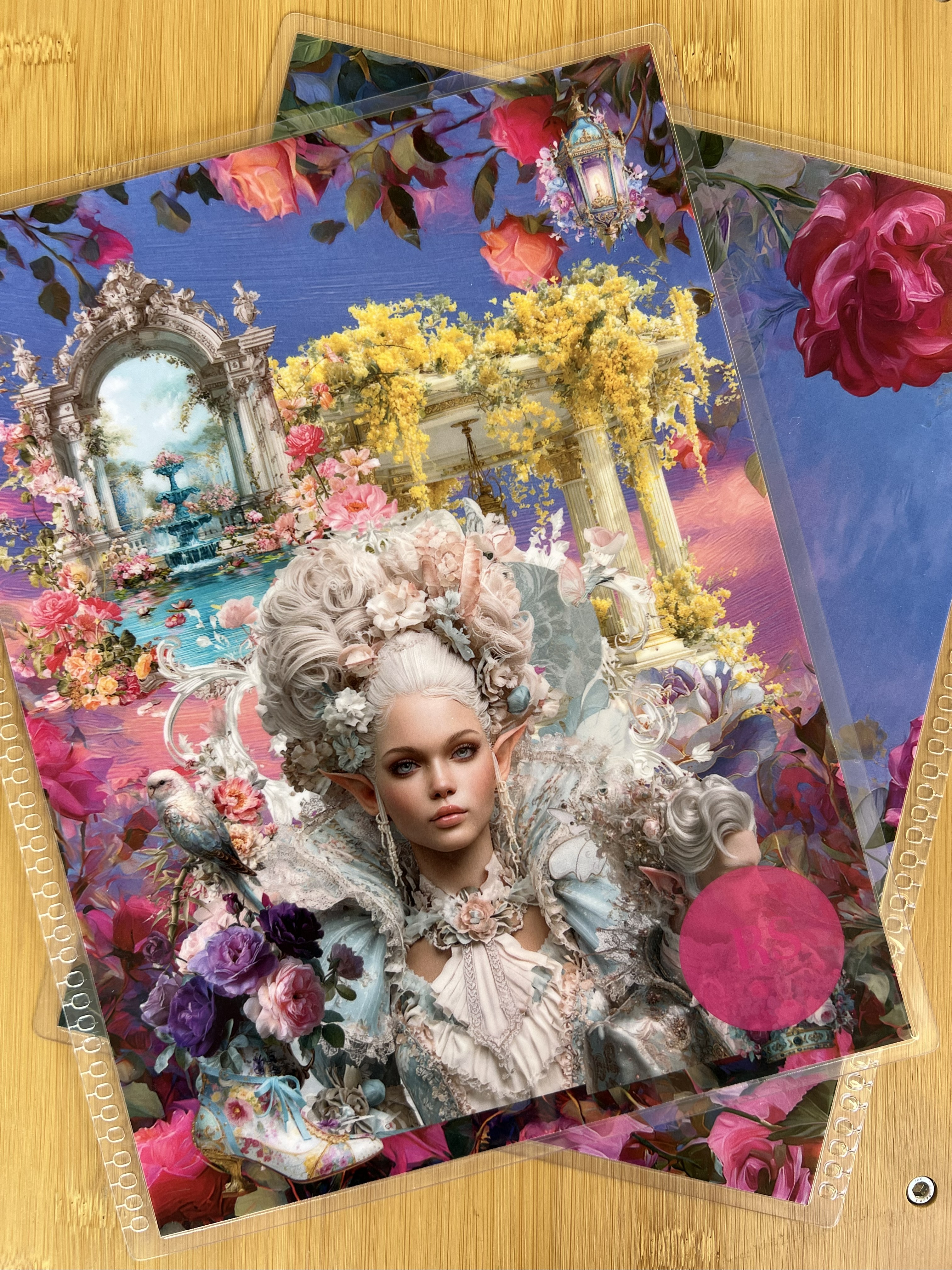 Planner/Notebook Cover - Rococo Marie Antoinette Style - Payhip