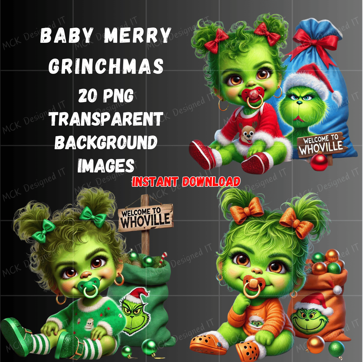 ๐๐ Baby Merry Grinchmas PNG | Cute Baby Grinch Clipart | Whoville ...