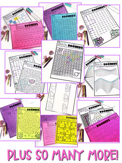 Early Finisher Packet - NO PREP Printables - Fast Finishers Activities