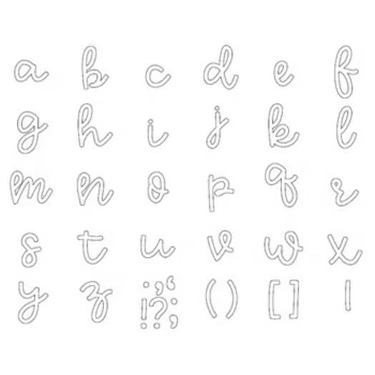 EASY Bulletin Board Letters - Cursive!