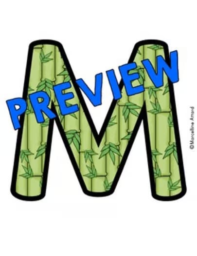 JUNGLE THEME CLASSROOM DECOR BULLETIN BOARD LETTERS LARGE PRINTABLE NUMBERS ETC