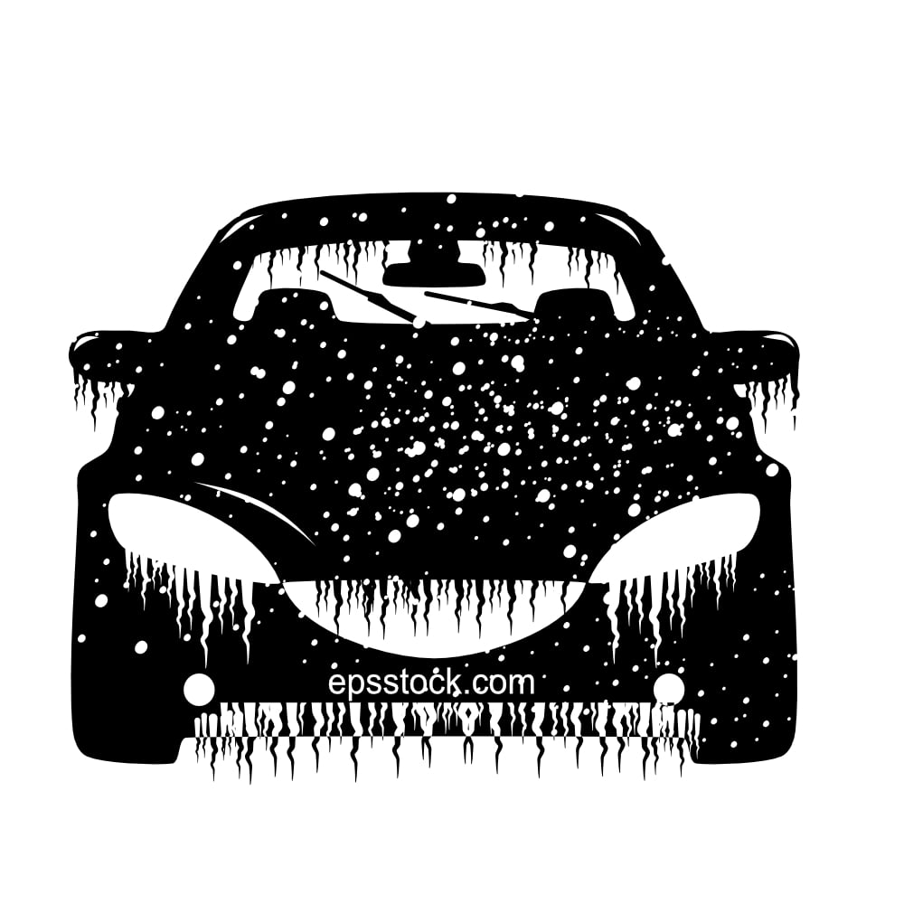Car in snowy weather