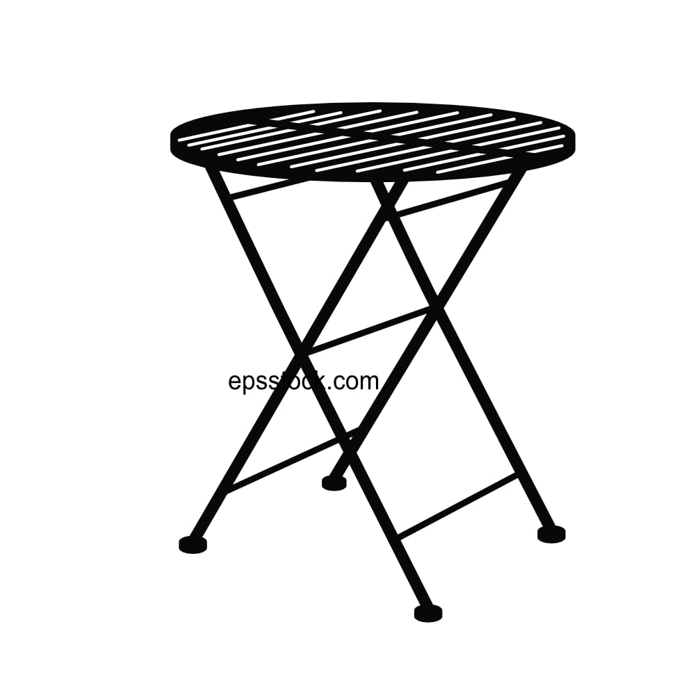 Outdoor metal table