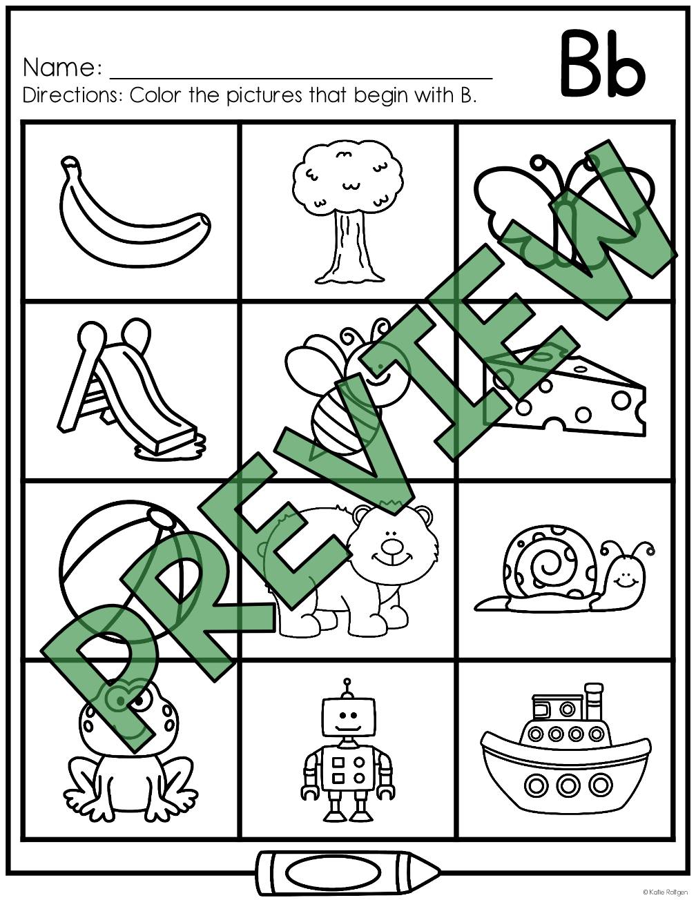 Letter Sound Coloring Pages