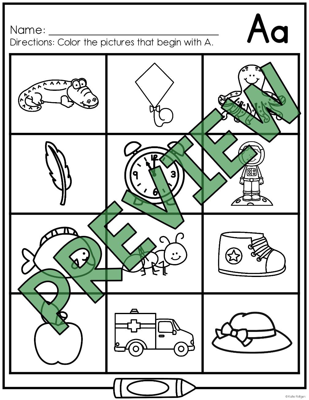 Letter Sound Coloring Pages
