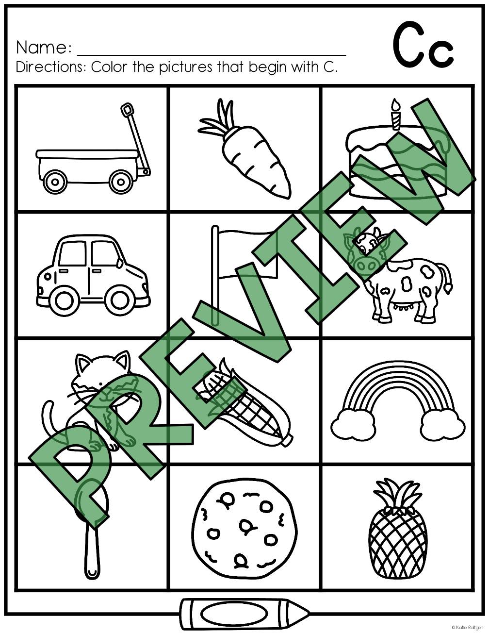 Letter Sound Coloring Pages