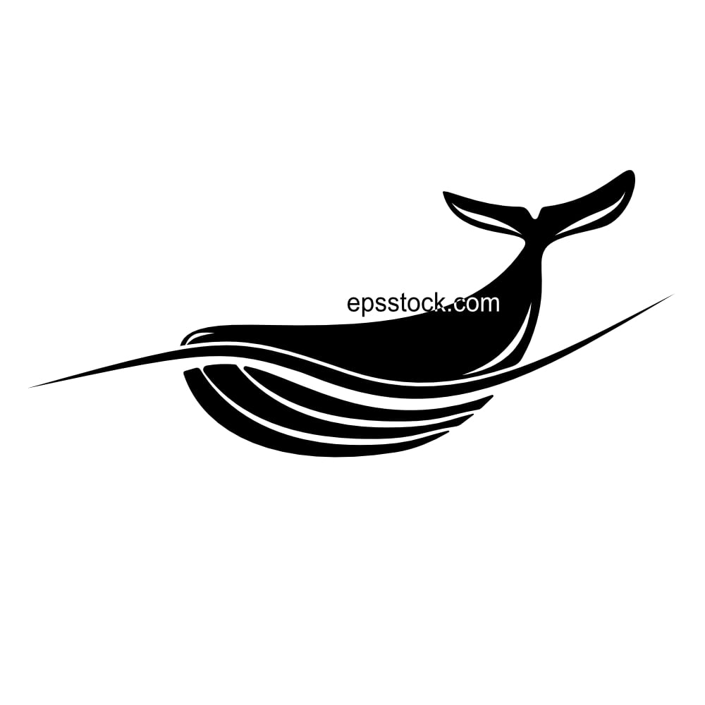 whale geometric logo