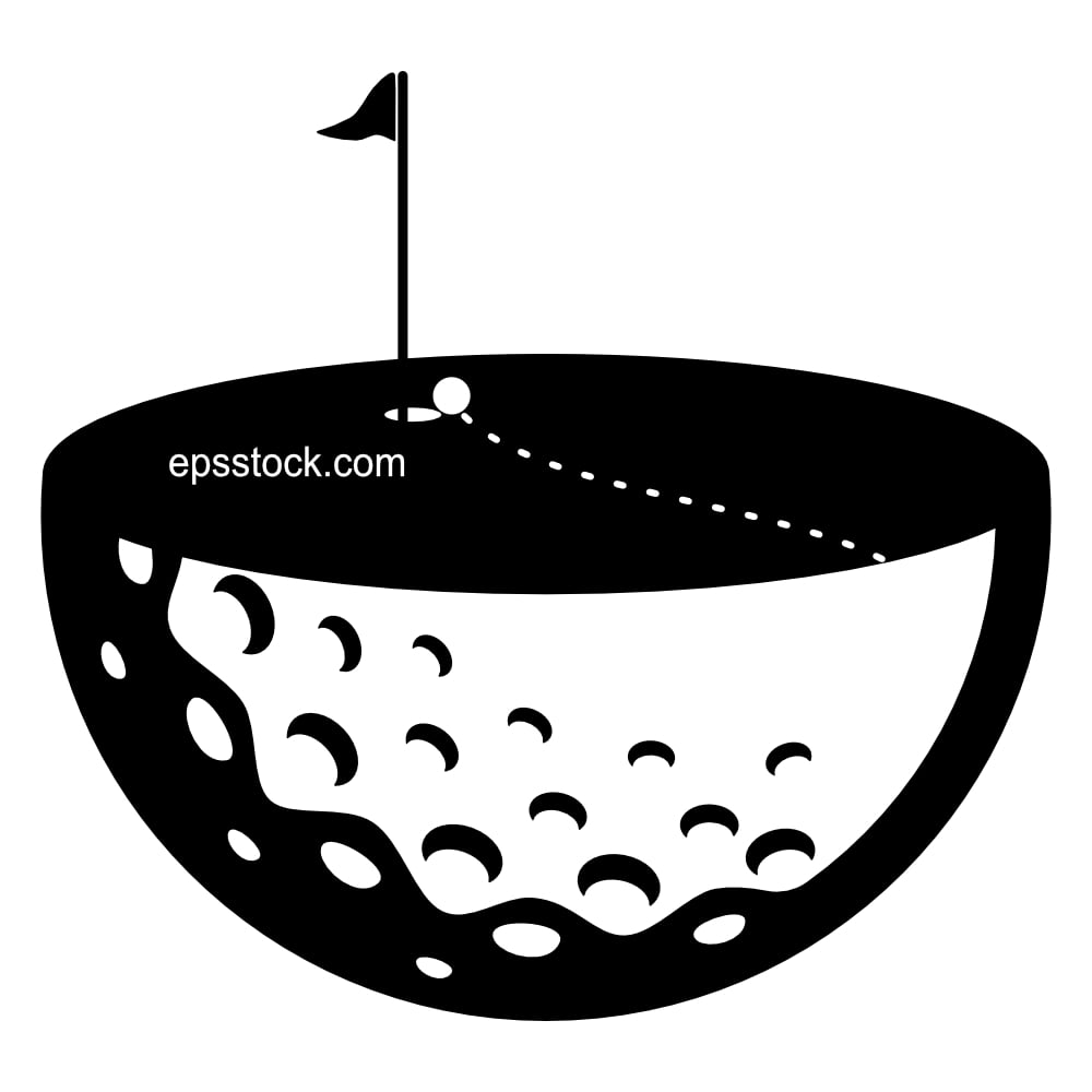 Golf Ball on golf field