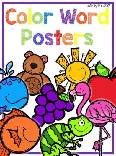 🎨 Bright and Bold Color Posters | Printer-Friendly Classroom Decor  By popular request, these Bright and Bold Color Posters are a printer-friendly version of my best-selling Bold and Bright Chalkboard Classroom Decor!  These posters feature a clean white 