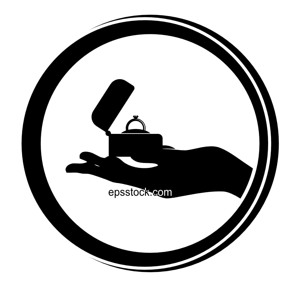 Velvet Ring Box in woman hand