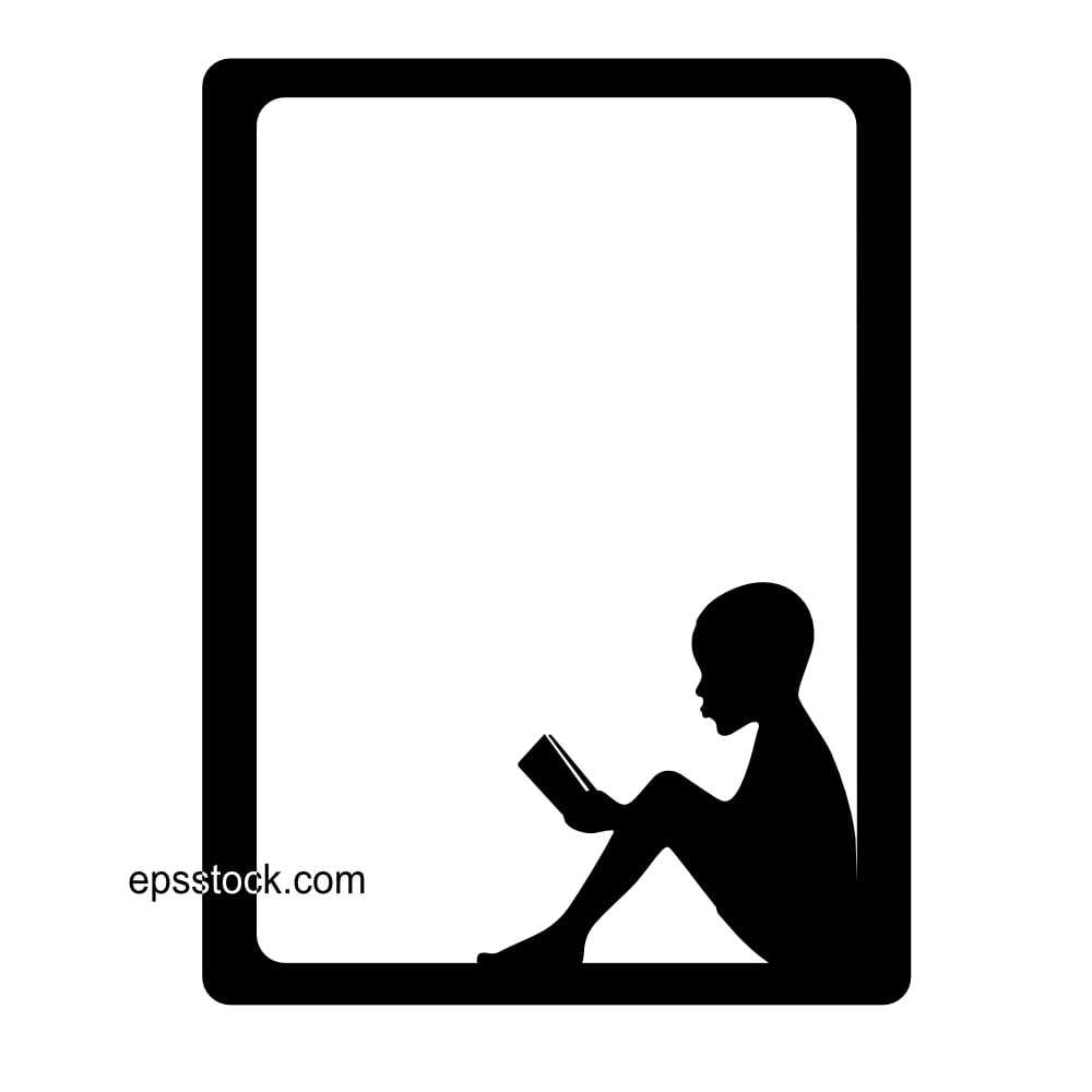 african child reading book