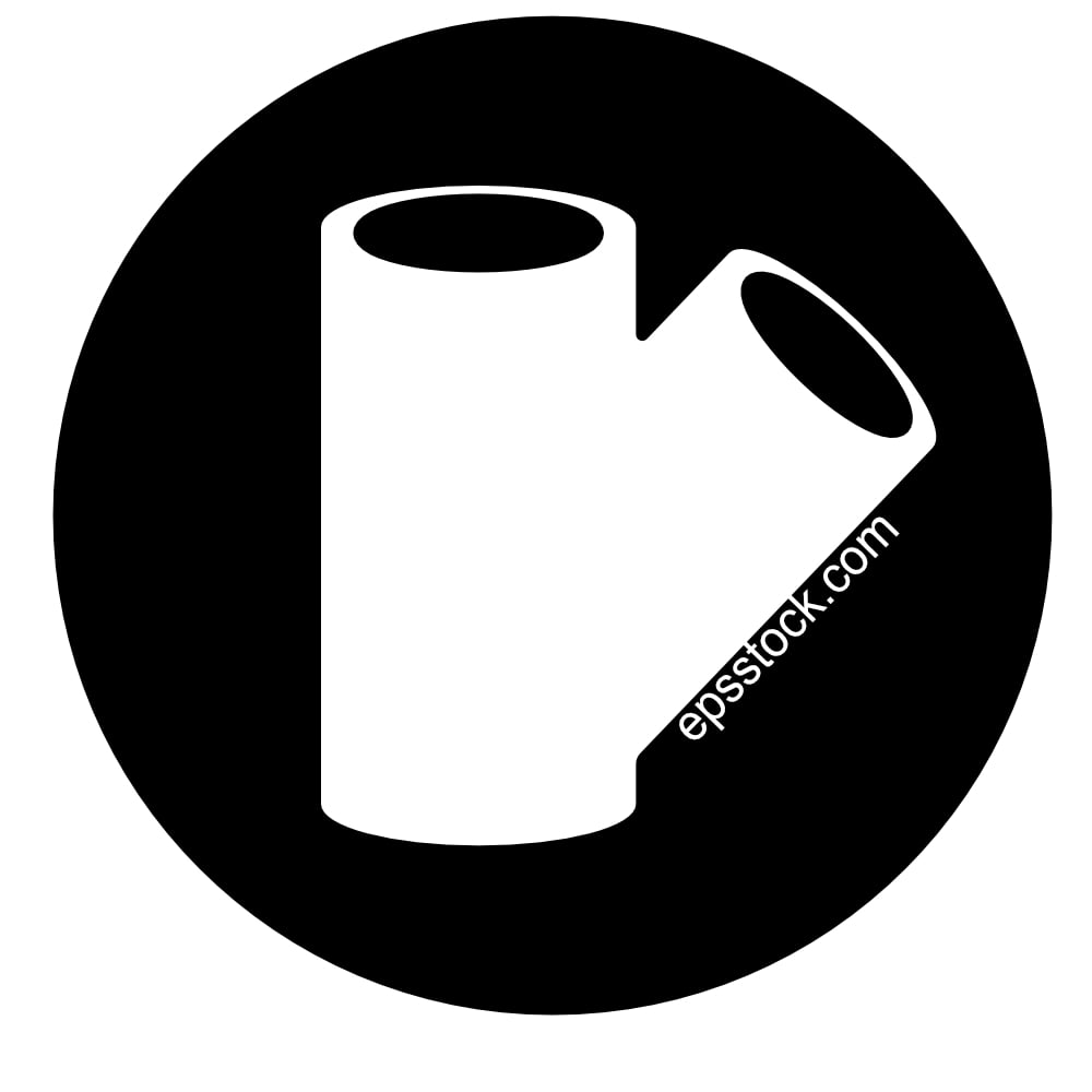 White Pvc Pipe asimetric three-way Connector