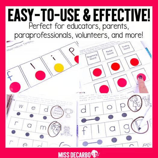 Reading Intervention Binder for Beginning Readers No Prep ELA SOR Aligned
