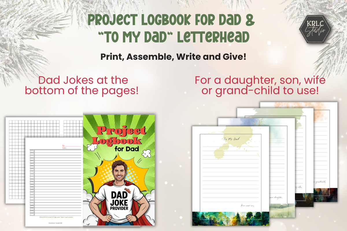 Christmas Printables BUNDLE for Dad - KRLC Studio