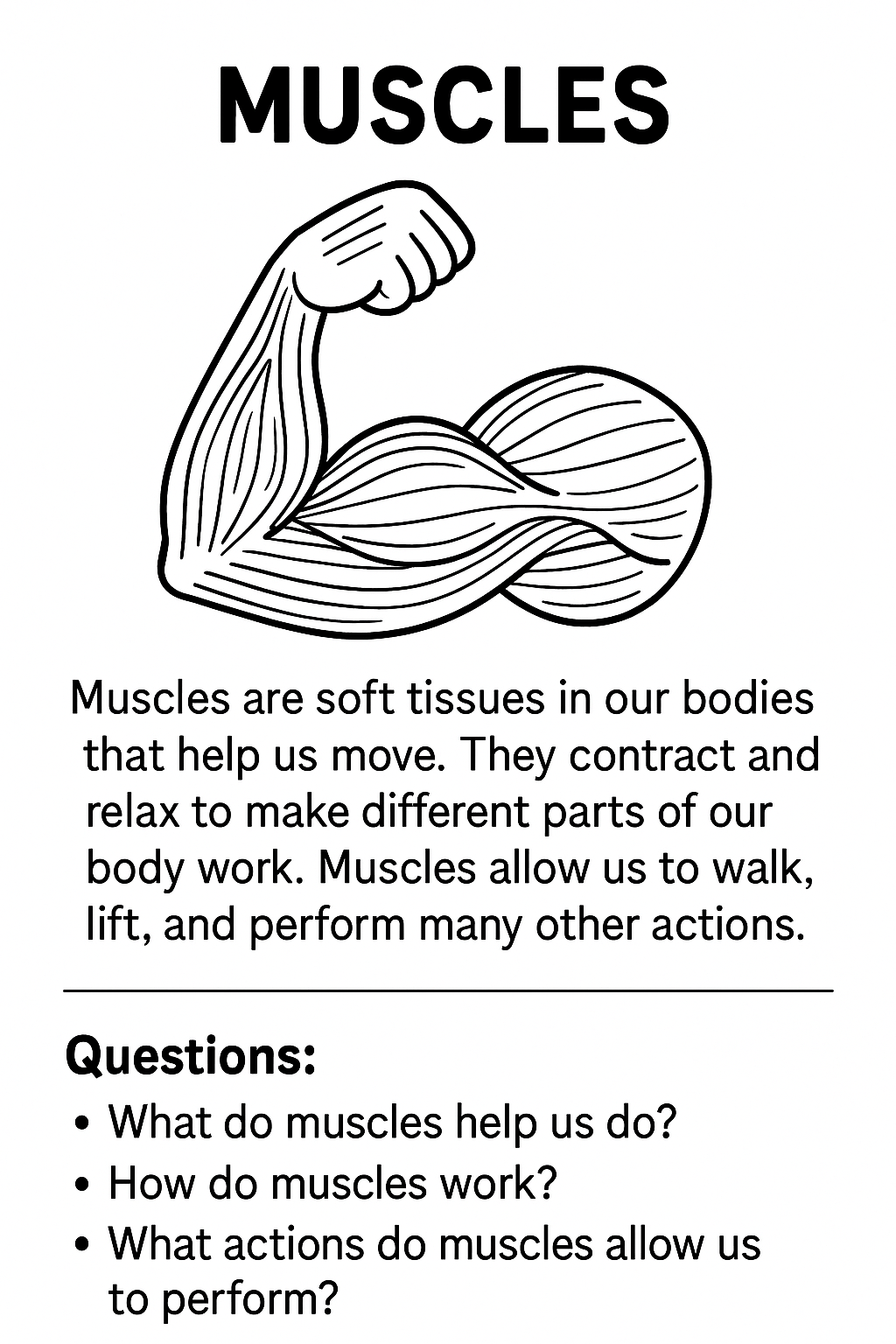 Discover My Body – Fun Read, Color & Learn Anatomy Activities (50 Printables)