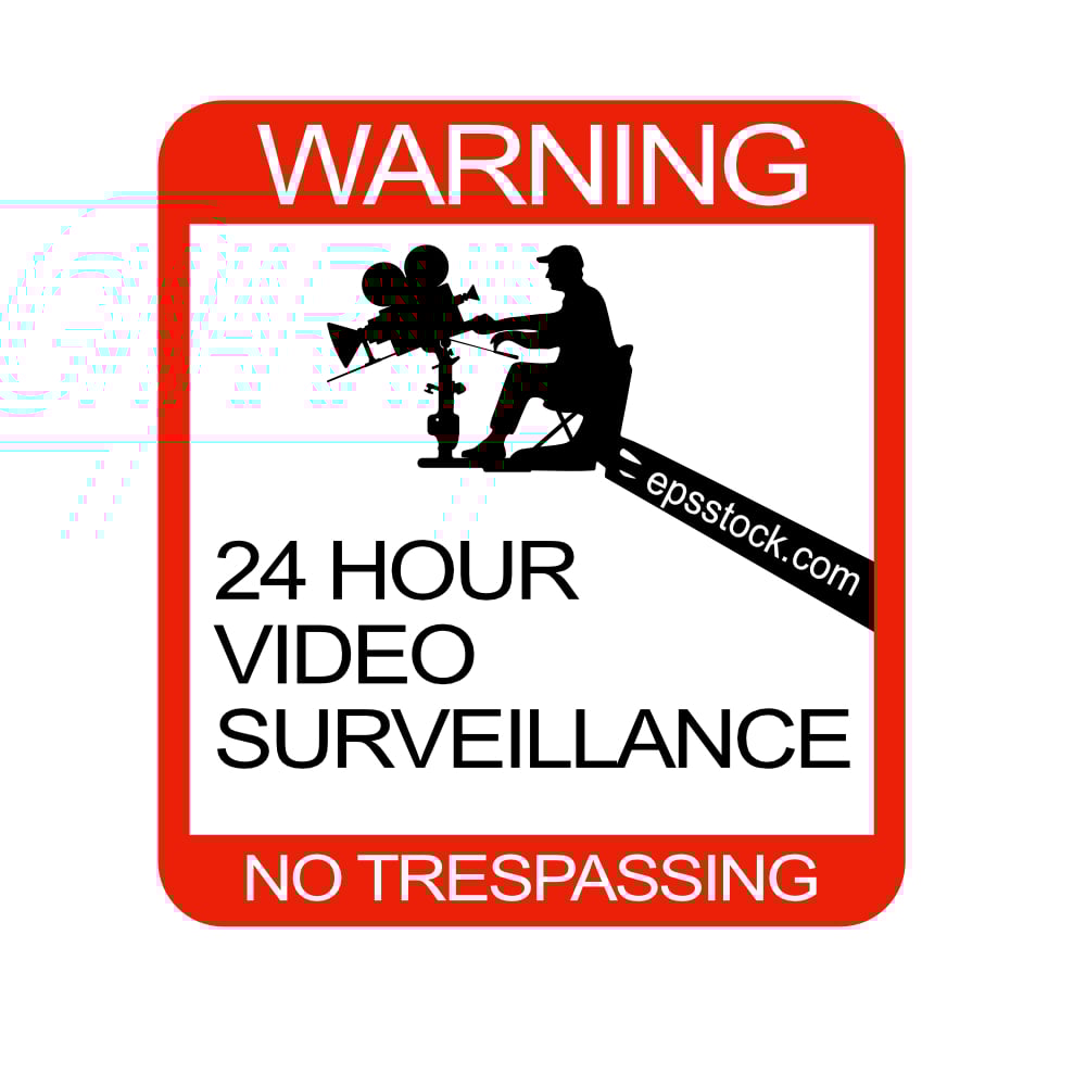 24 Hour Video Surveillance Sign