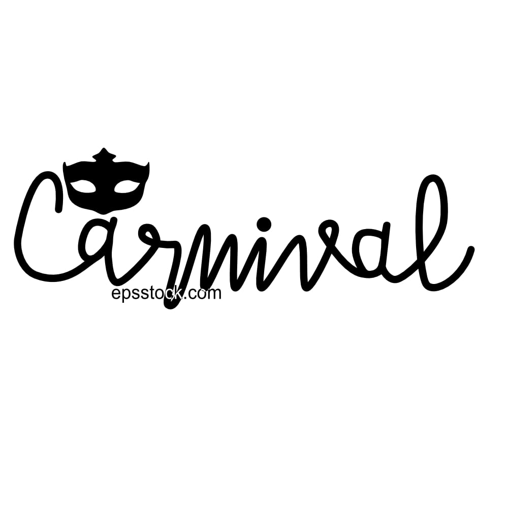 Carnaval, lettering