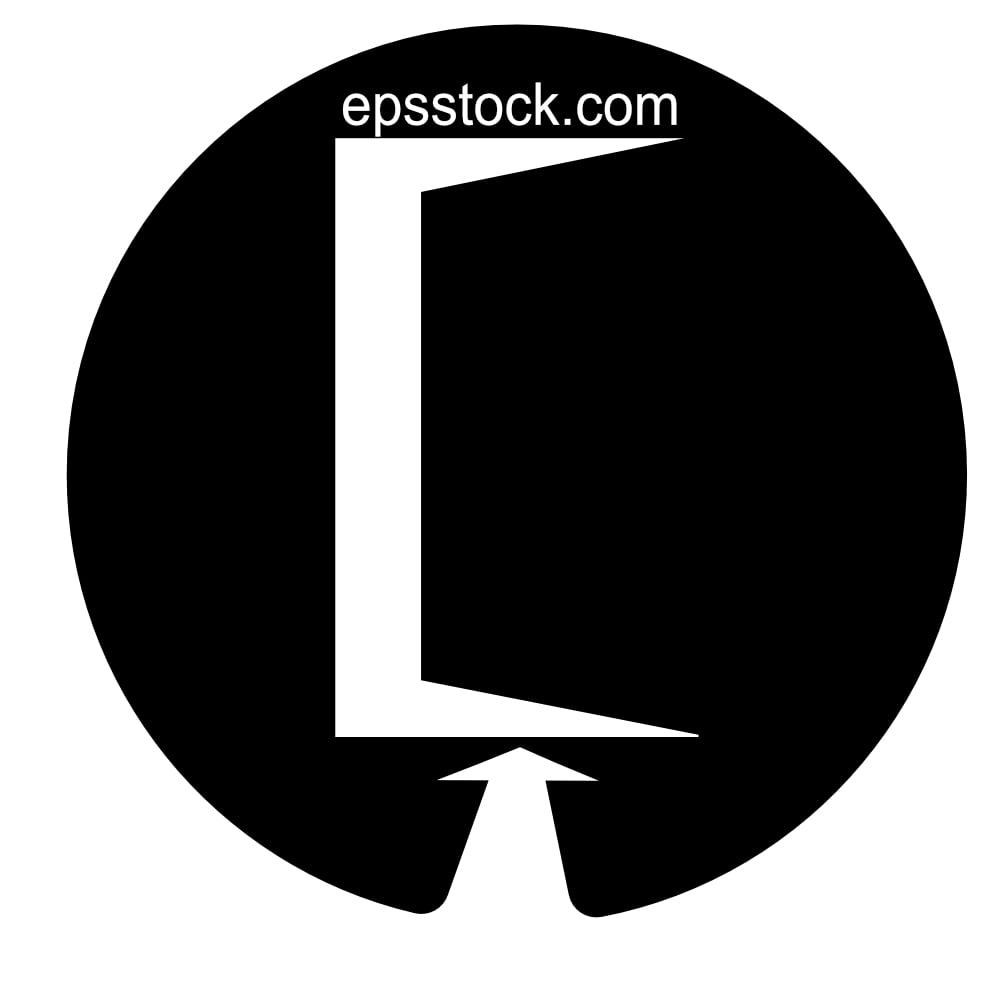 opened door, direction sign