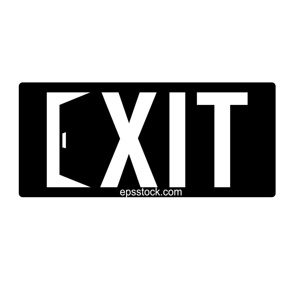 Exit sign