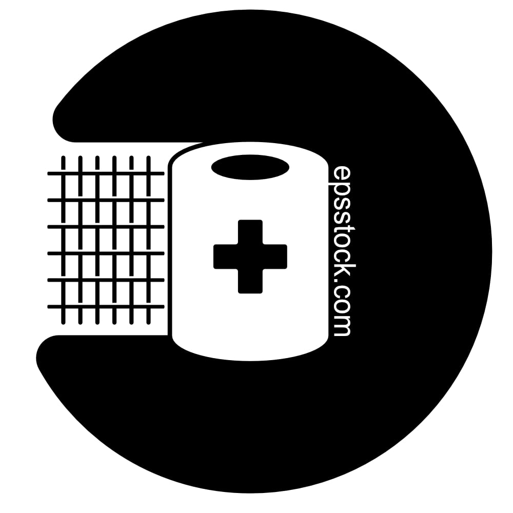 Sterile gauze with cross