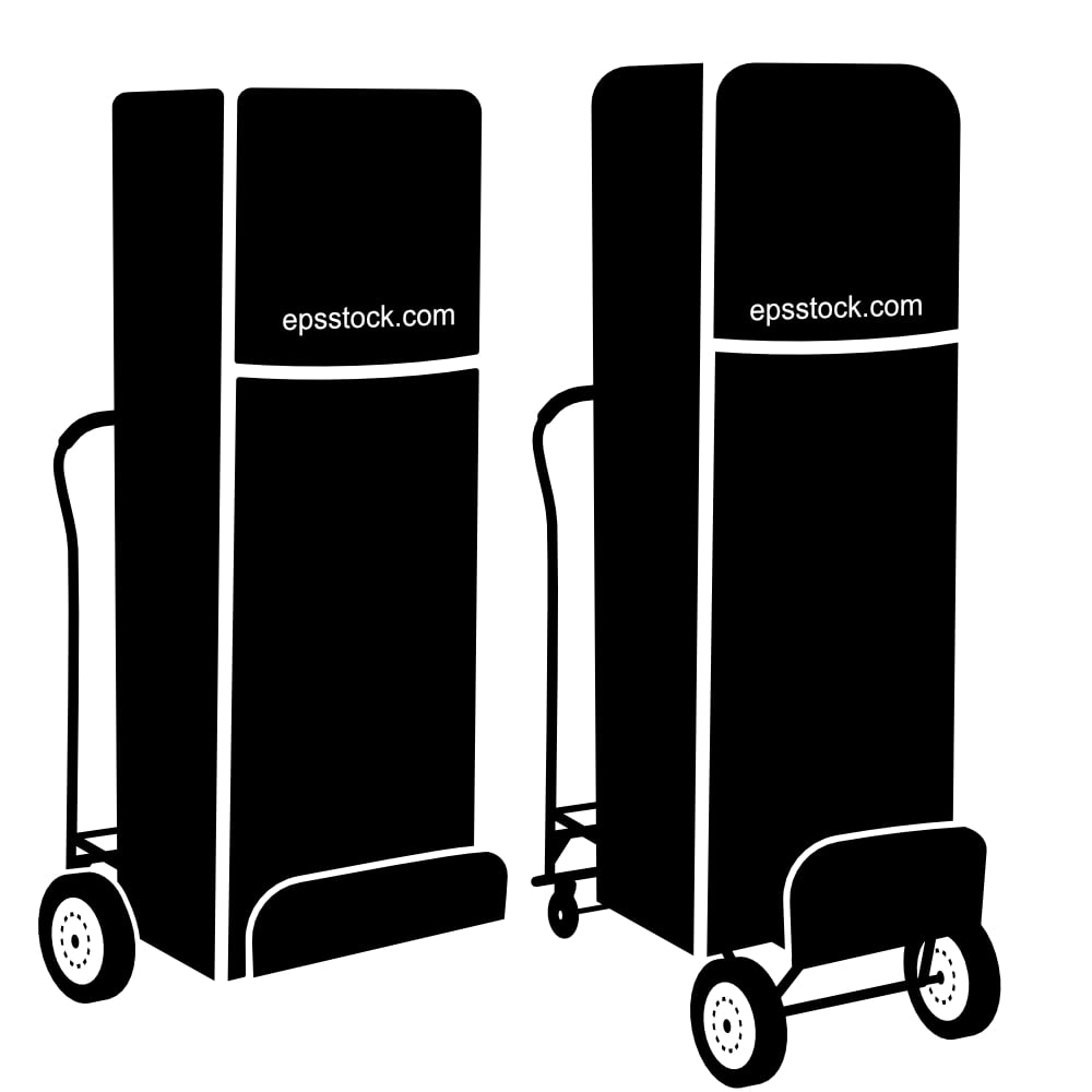 Hand cart with refrigerator