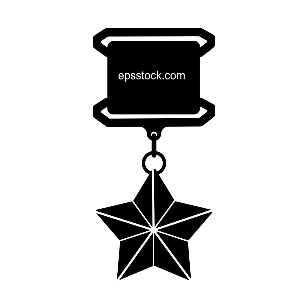 Military medal with star