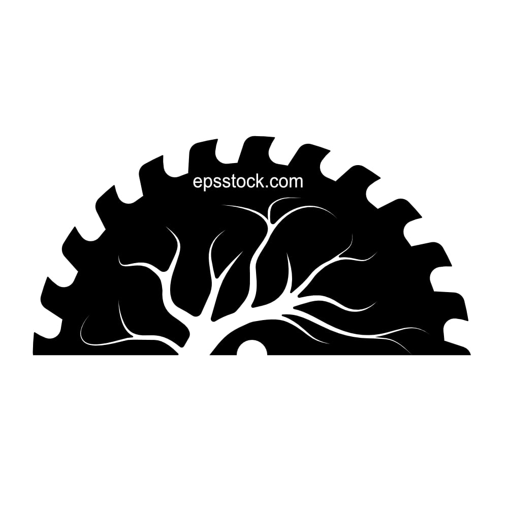 Circular Saw and tree