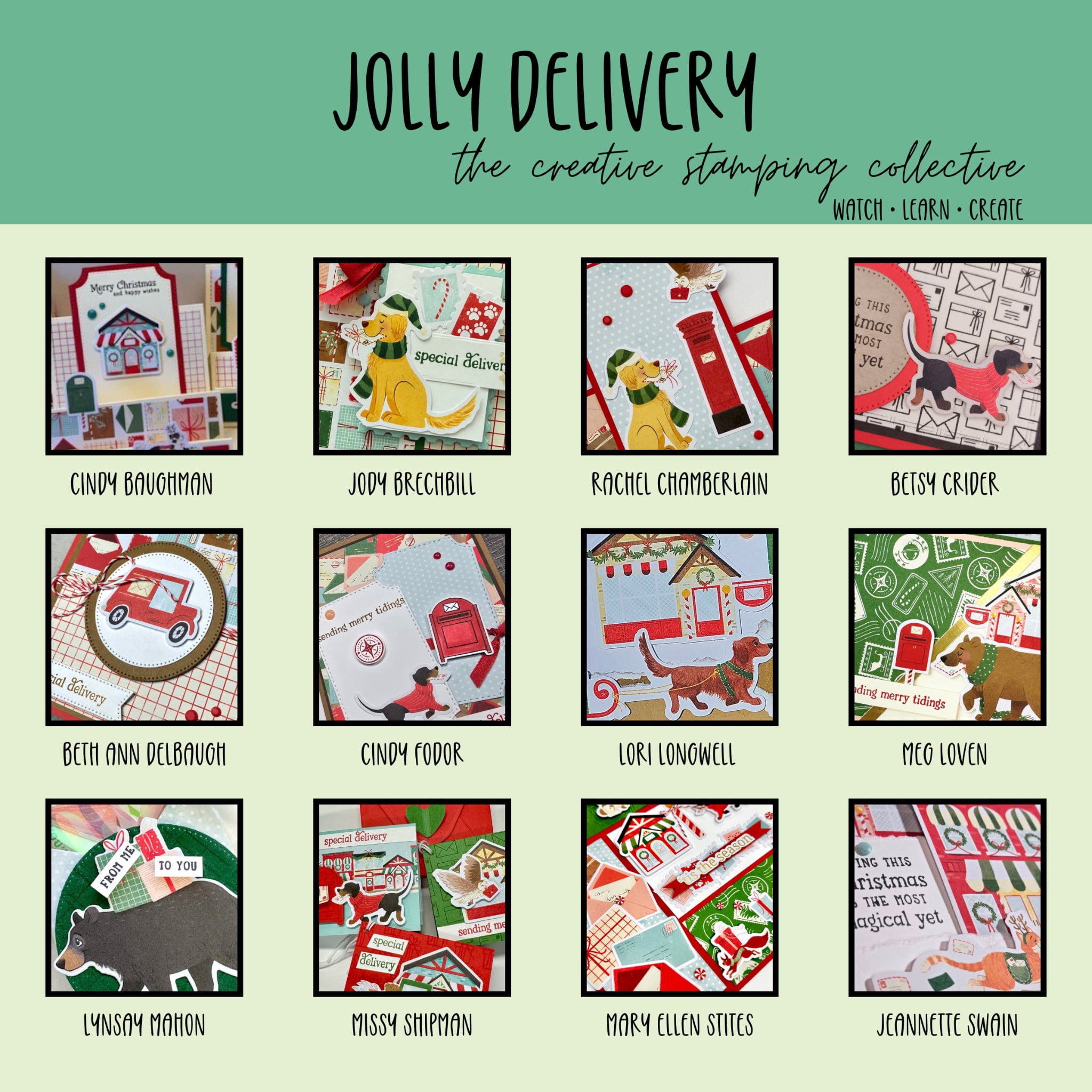 Jolly Delivery - The Creative Stamping Collective Tutorial Bundle - Payhip