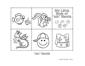 Cut & paste mini books: s, r, & l blends - Speech therapy / articulation BUNDLE