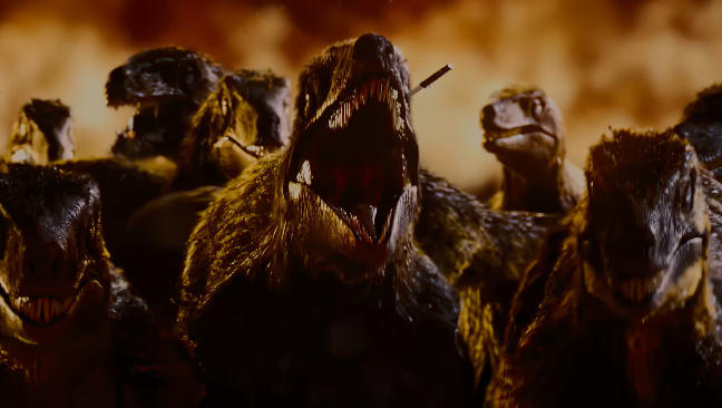 Primitive War Raptor Scene Cyclops and Utahraptors | Primitive War Scene Pack