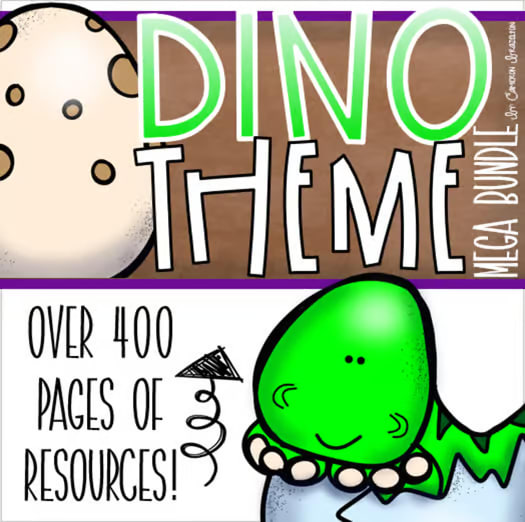 Dinosaur Dino Theme Classroom Decorations and Management Mega Bundle