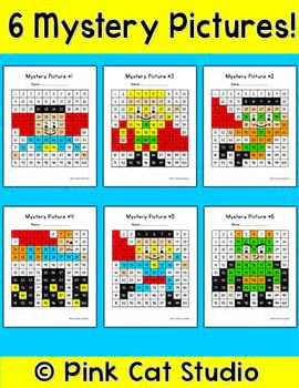 Superhero Hundreds Chart Math Mystery Pictures - Color by Number Activity