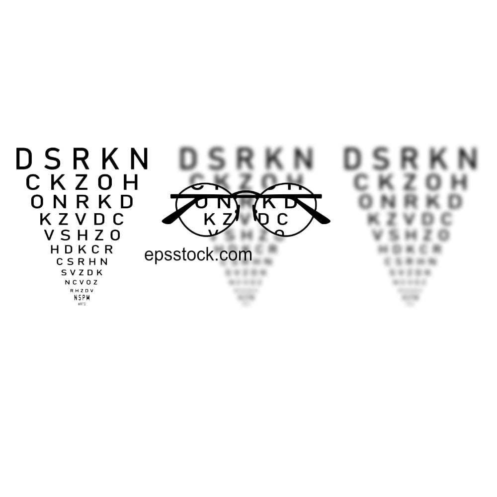LogMAR chart Eye Test
