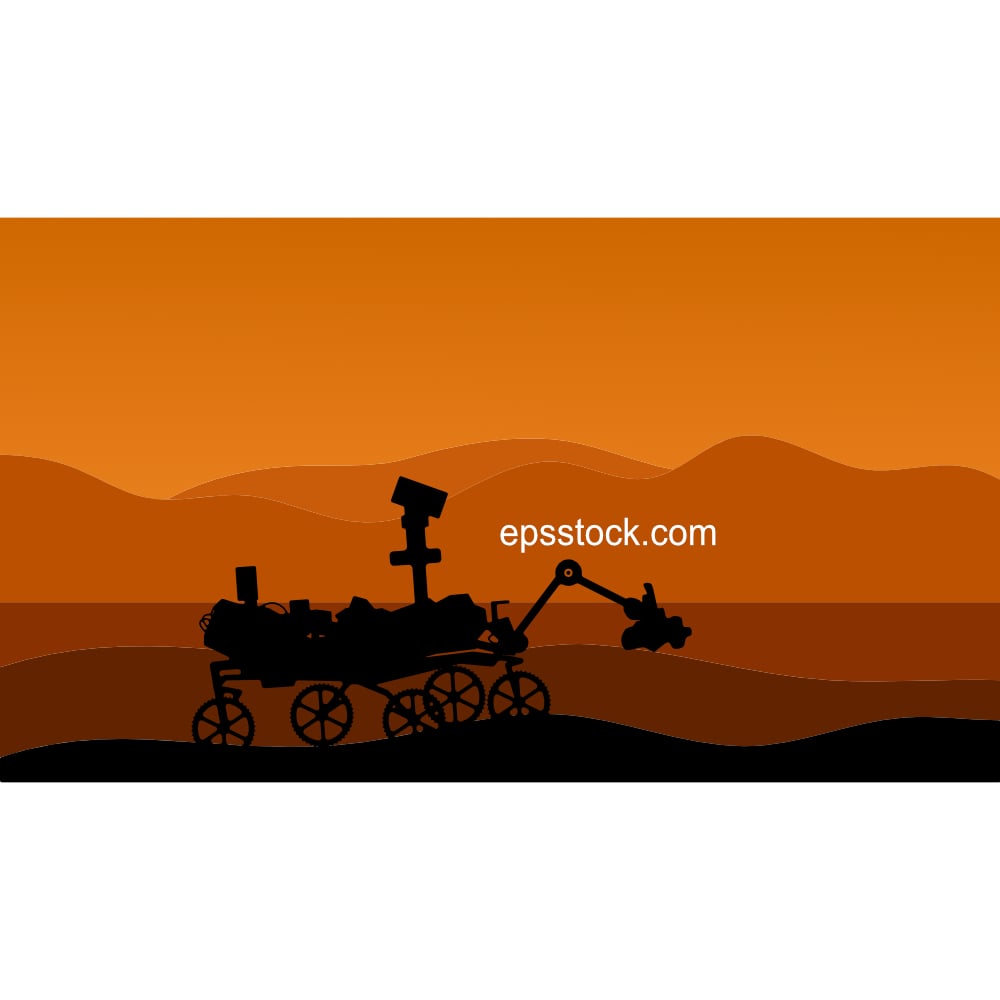 Landscape On Planet Mars