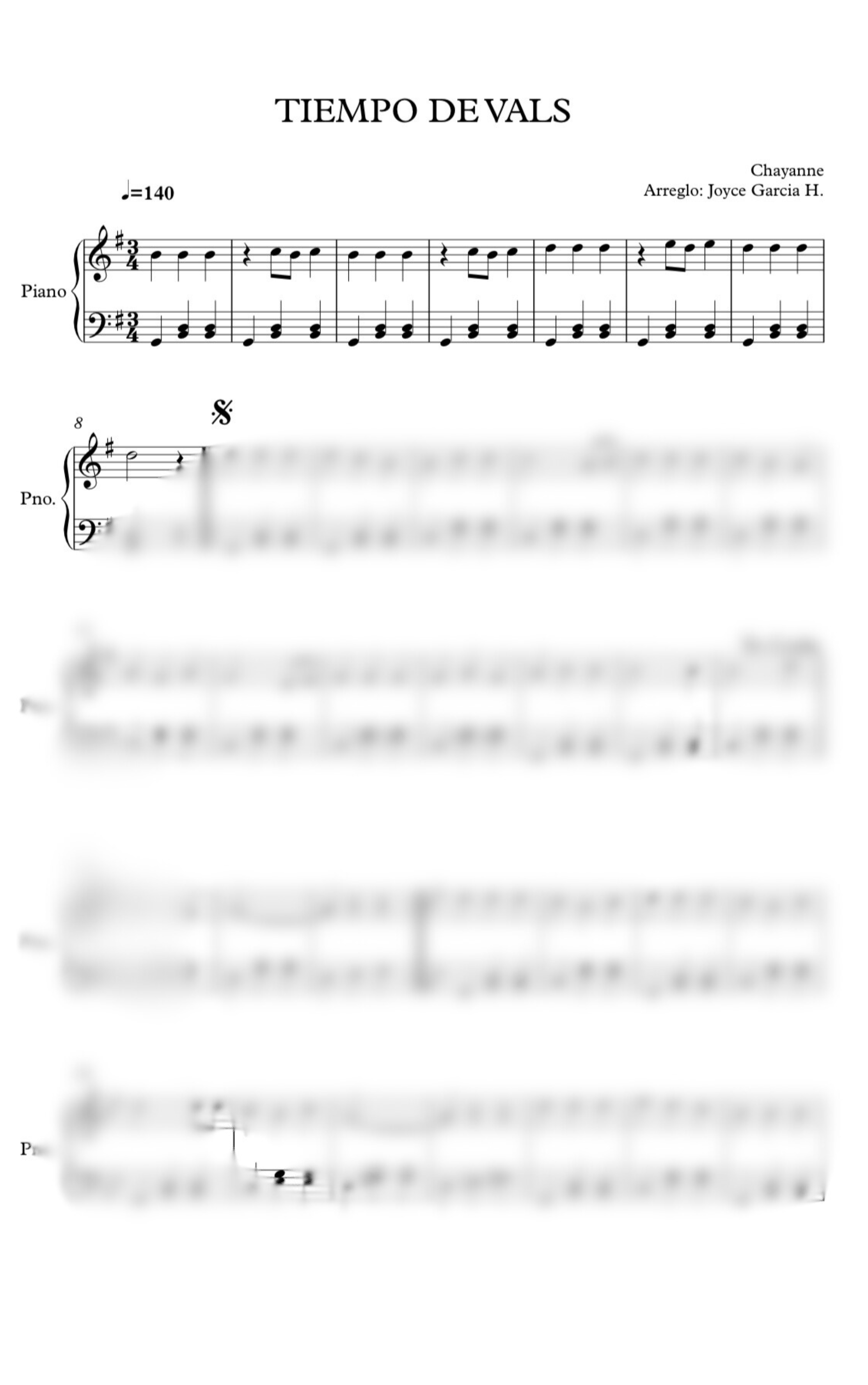 Tiempo de Vals - Partitura piano PDF - Payhip