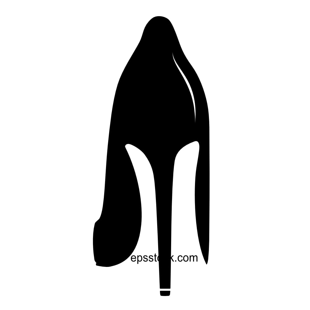 High heel shoes emblem