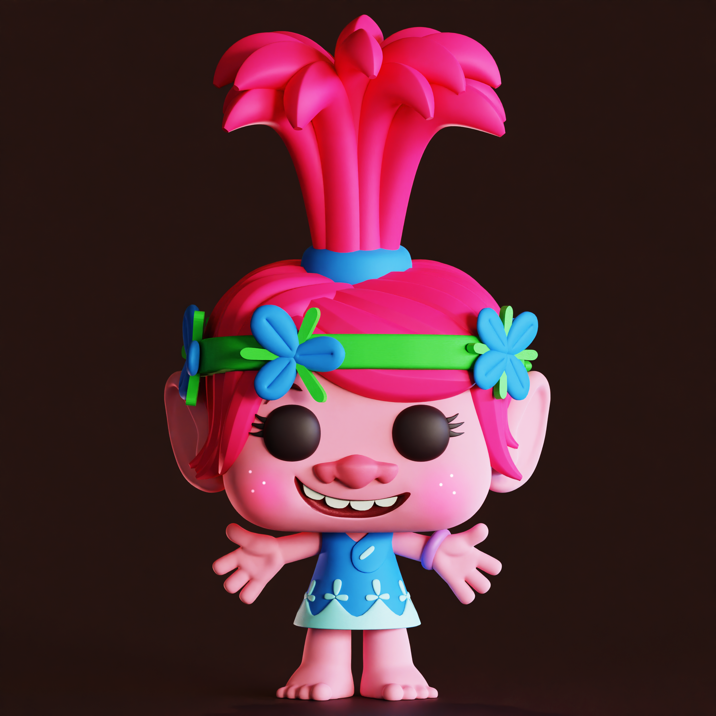 Poppy Rice Modelinh 🌸 Princess Poppy - 3D Printable Model - Payhip