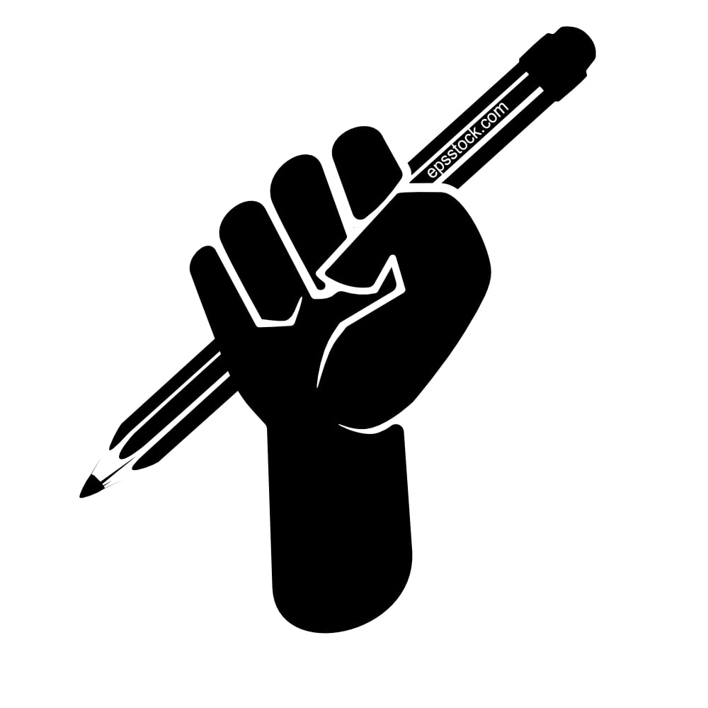 Hand Holding A Pencil