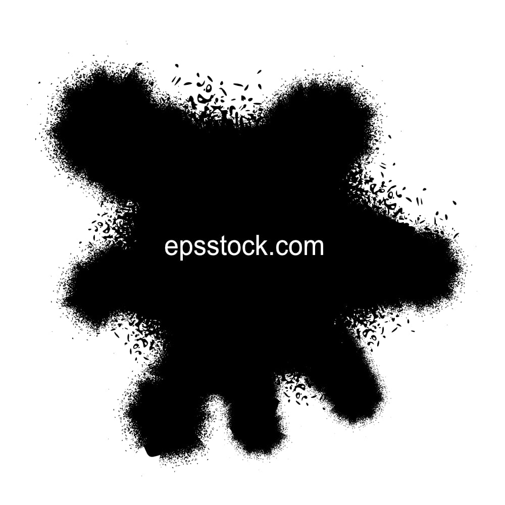 Spray paint Drip splash