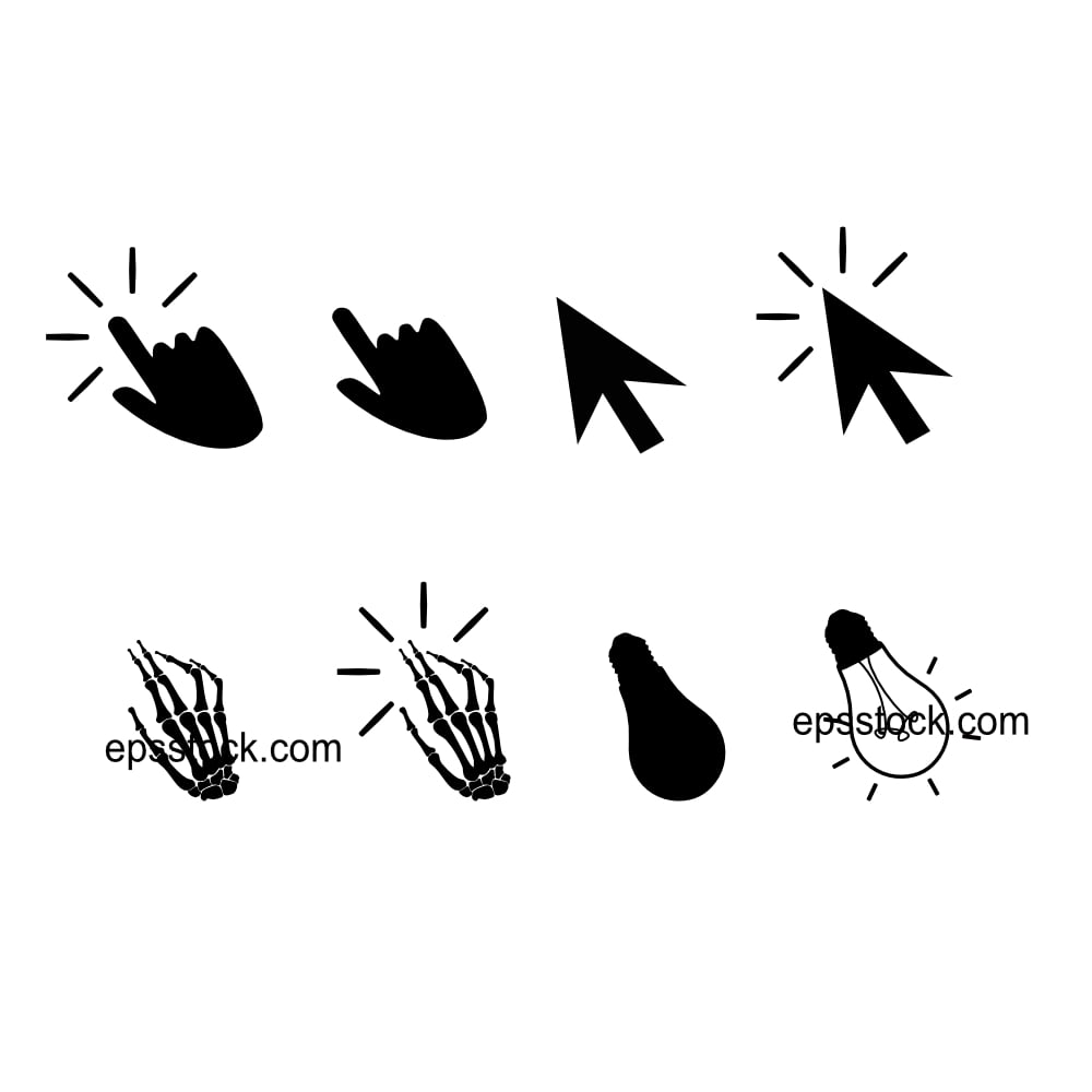 Computer Mouse Cursor set