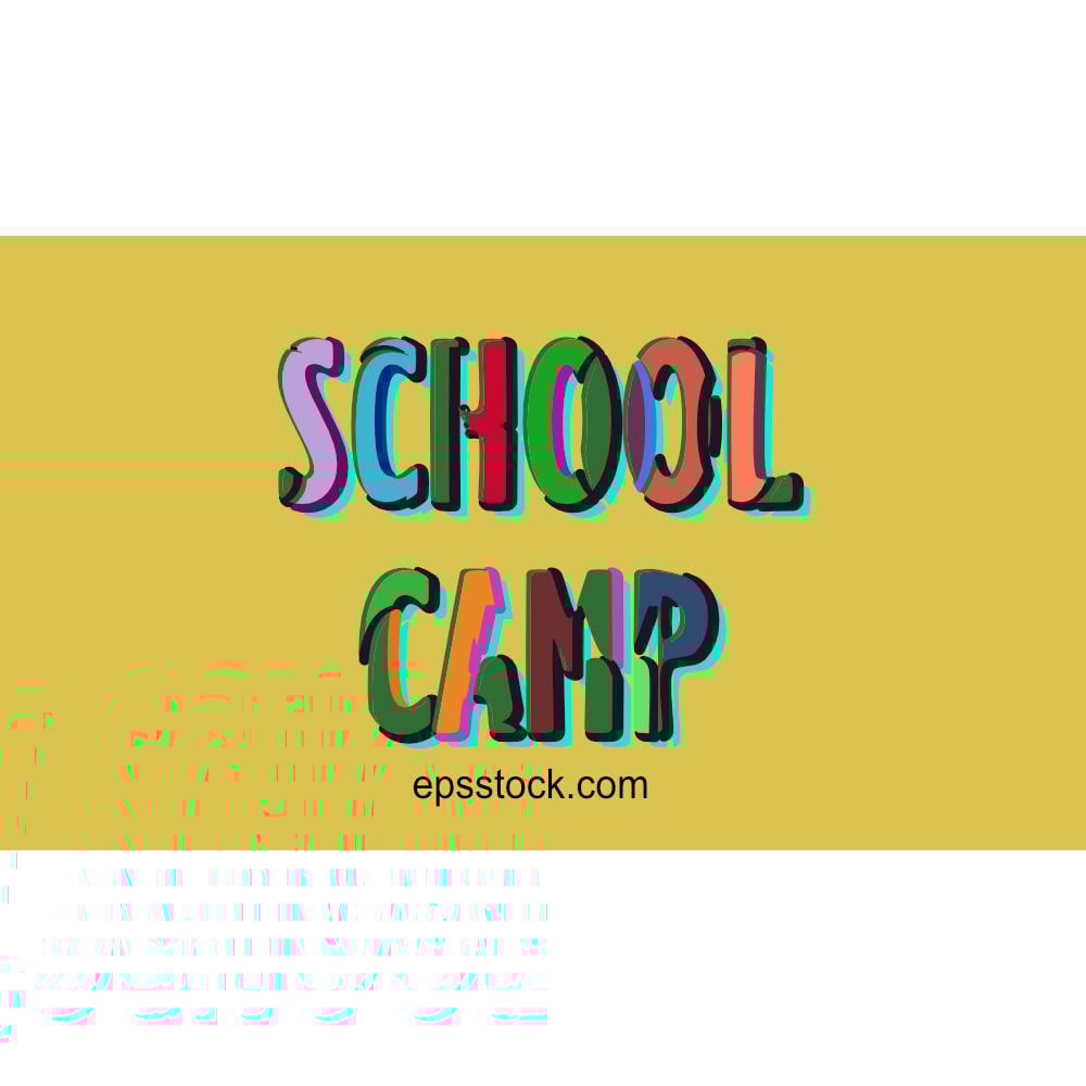 School Camp Text Effect