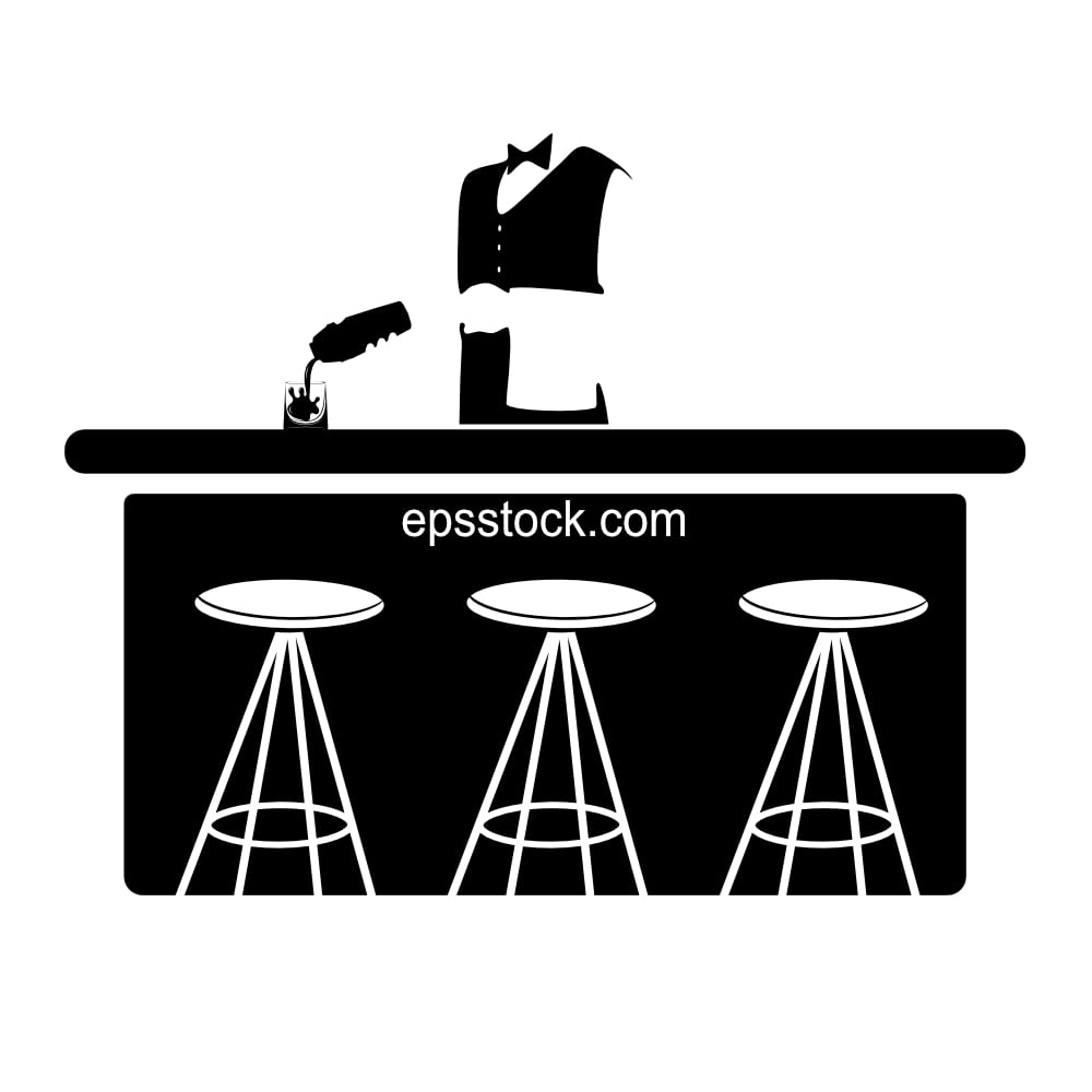 bartender at the bar counter