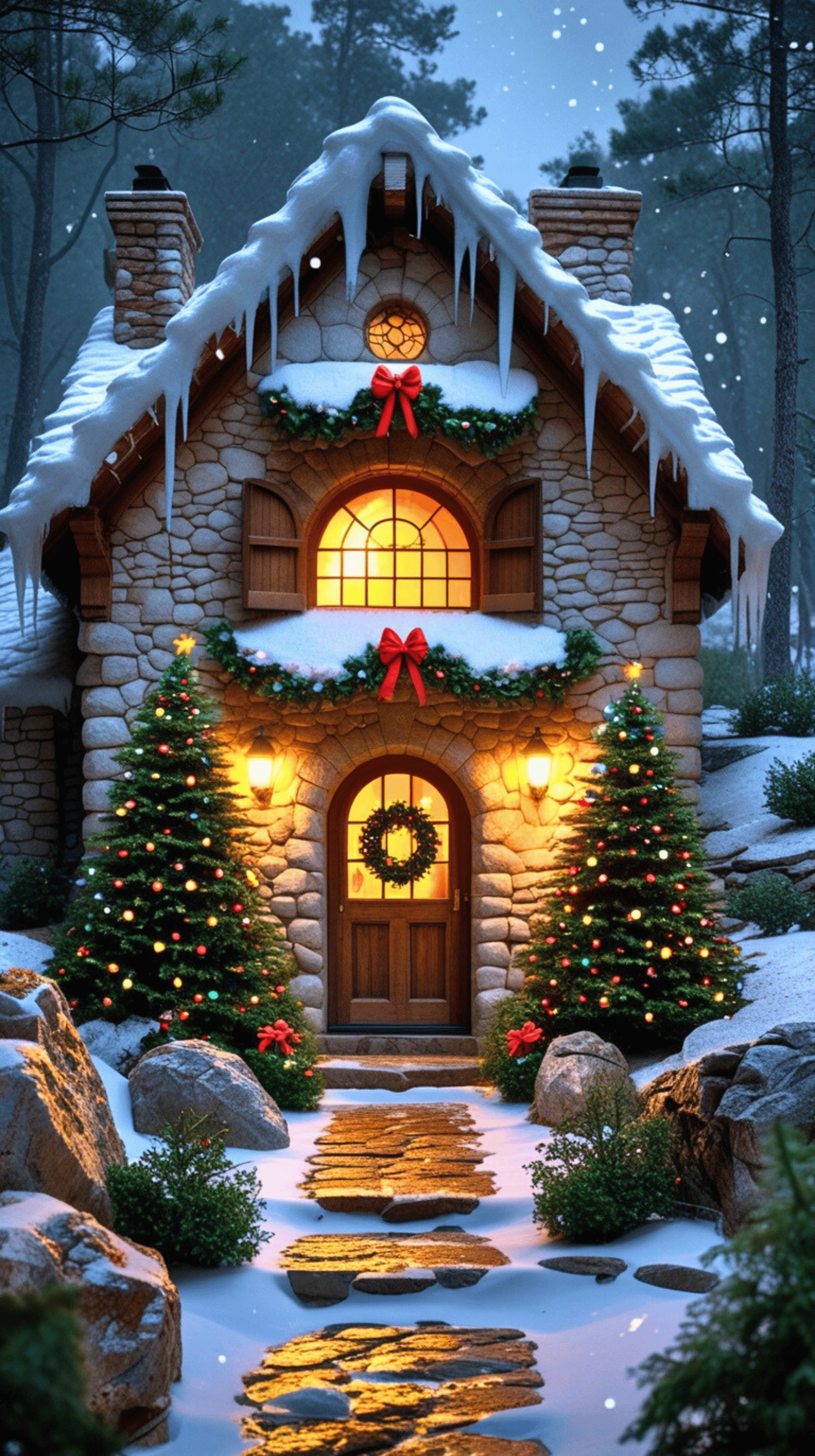 🏠 4K Live Wallpaper – Cozy Christmas Cottage in the Snow 🎄 ️ - Payhip