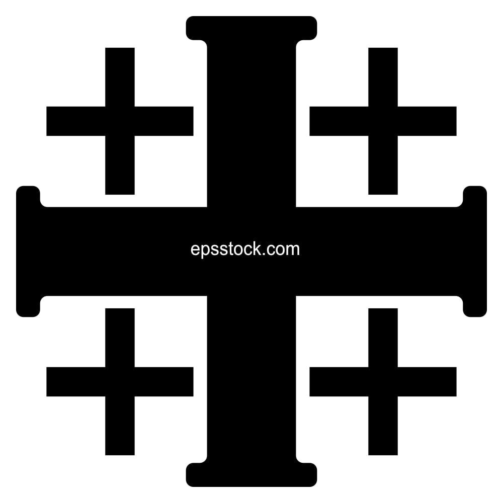 Jerusalem Cross sign