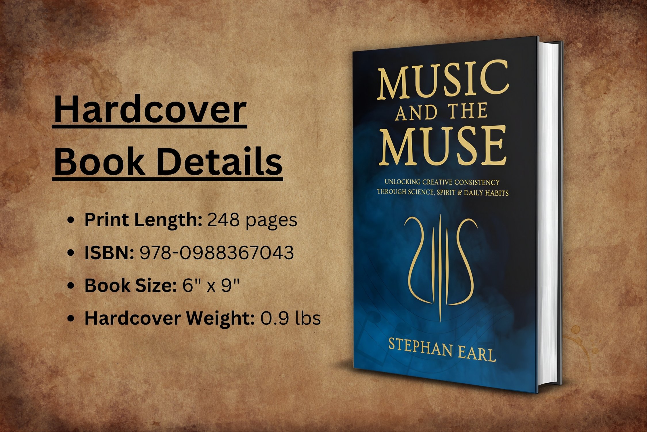 Hard cover book details for Music and the Muse by Stephan Earl